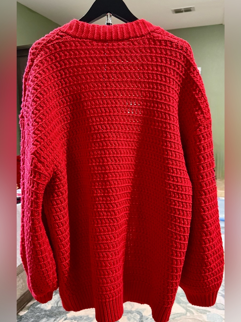 Zyia Petra Open-Front Red Cardigan - Picture 2 of 4